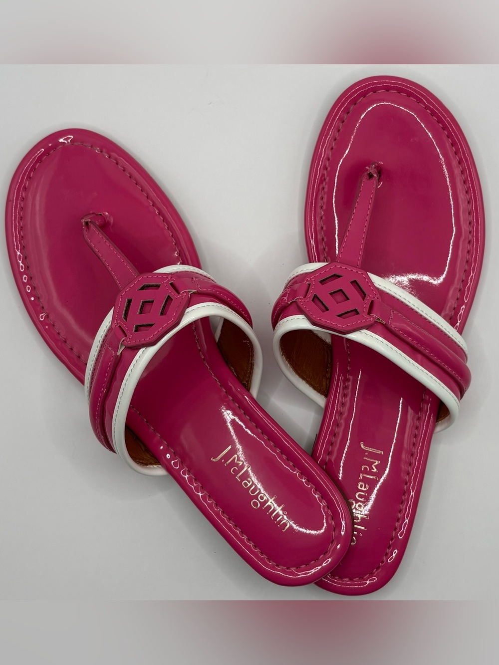 J. McLaughlin Women’s 8M Nixi Sandal, Pink